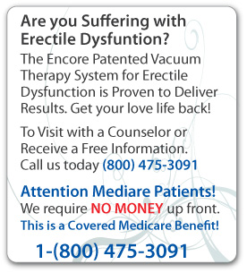 Encore Patented Vacuum Therapy for Erectile Dysfunction